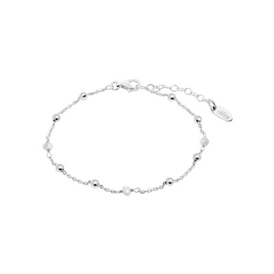 Bracelet Lotus Silver Pearls en argent