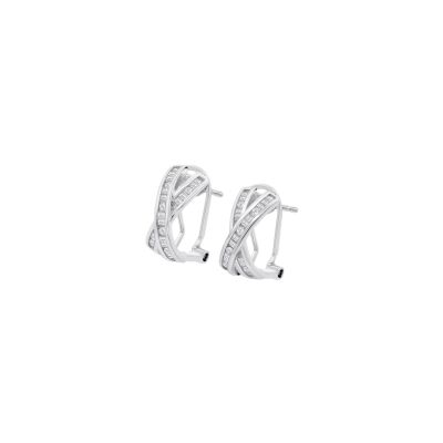 Boucles d'oreilles Lotus Silver Glam en argent