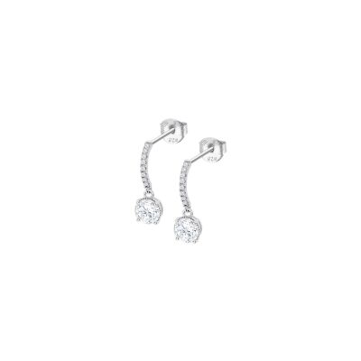 Boucles d'oreilles Lotus Silver Glam en argent