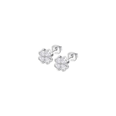 Boucles d'oreilles Lotus Silver Moments en argent