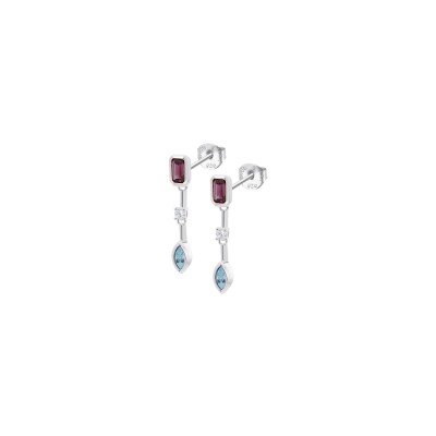 Boucles d'oreilles Lotus Silver Colors en argent