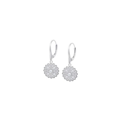 Boucles d'oreilles Lotus Silver Glam en argent