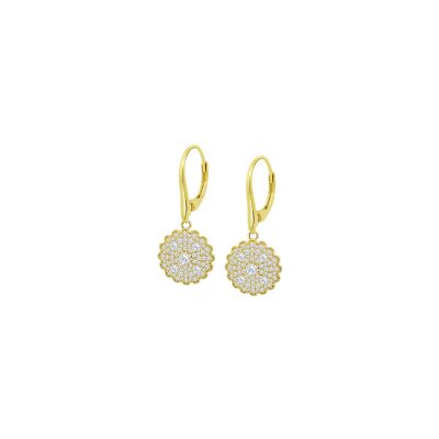 Boucles d'oreilles Lotus Silver Glam en argent