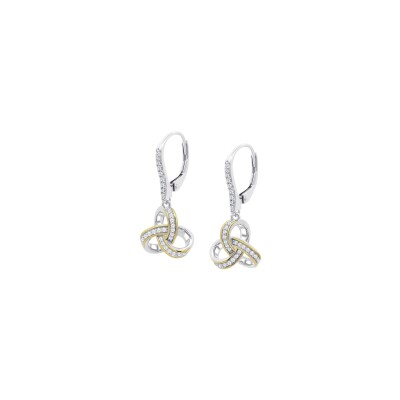 Boucles d'oreilles Lotus Silver Glam en argent