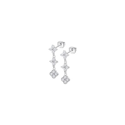 Boucles d'oreilles Lotus Silver Trendy en argent