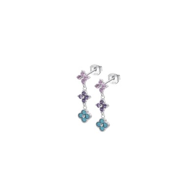 Boucles d'oreilles Lotus Silver Trendy en argent
