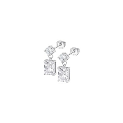 Boucles d'oreilles Lotus Silver Glam en argent