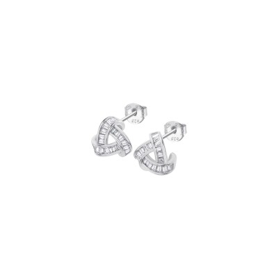 Boucles d'oreilles Lotus Silver Beyond Classics en argent