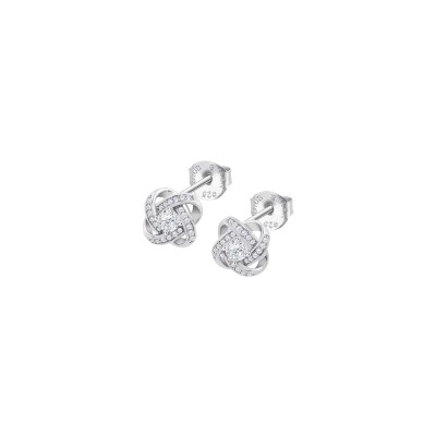Boucles d'oreilles Lotus Silver Beyond Classics en argent