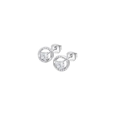 Boucles d'oreilles Lotus Silver Beyond Classics en argent