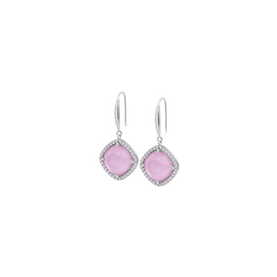 Boucles d'oreilles Lotus Silver Colors en argent