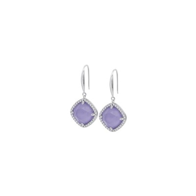 Boucles d'oreilles Lotus Silver Colors en argent