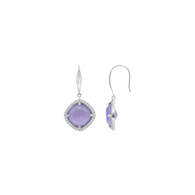 Boucles d'oreilles Lotus Silver Colors en argent
