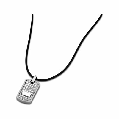 Collier sur cordon Lotus Style Historique en acier