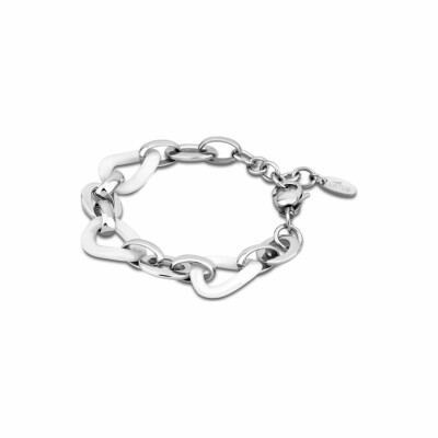 Bracelet Lotus Style Historique en acier et céramique