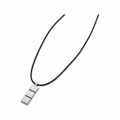 Collier sur cordon Lotus Style Historique en acier