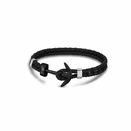 Bracelet Lotus Style Urban Man ancre en acier