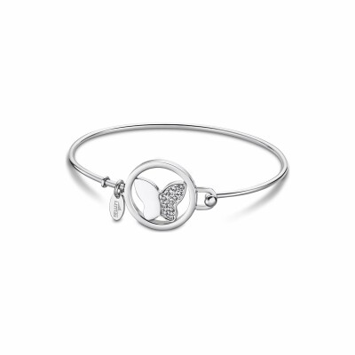 Bracelet Lotus Style Millennial en acier et oxydes de zirconium