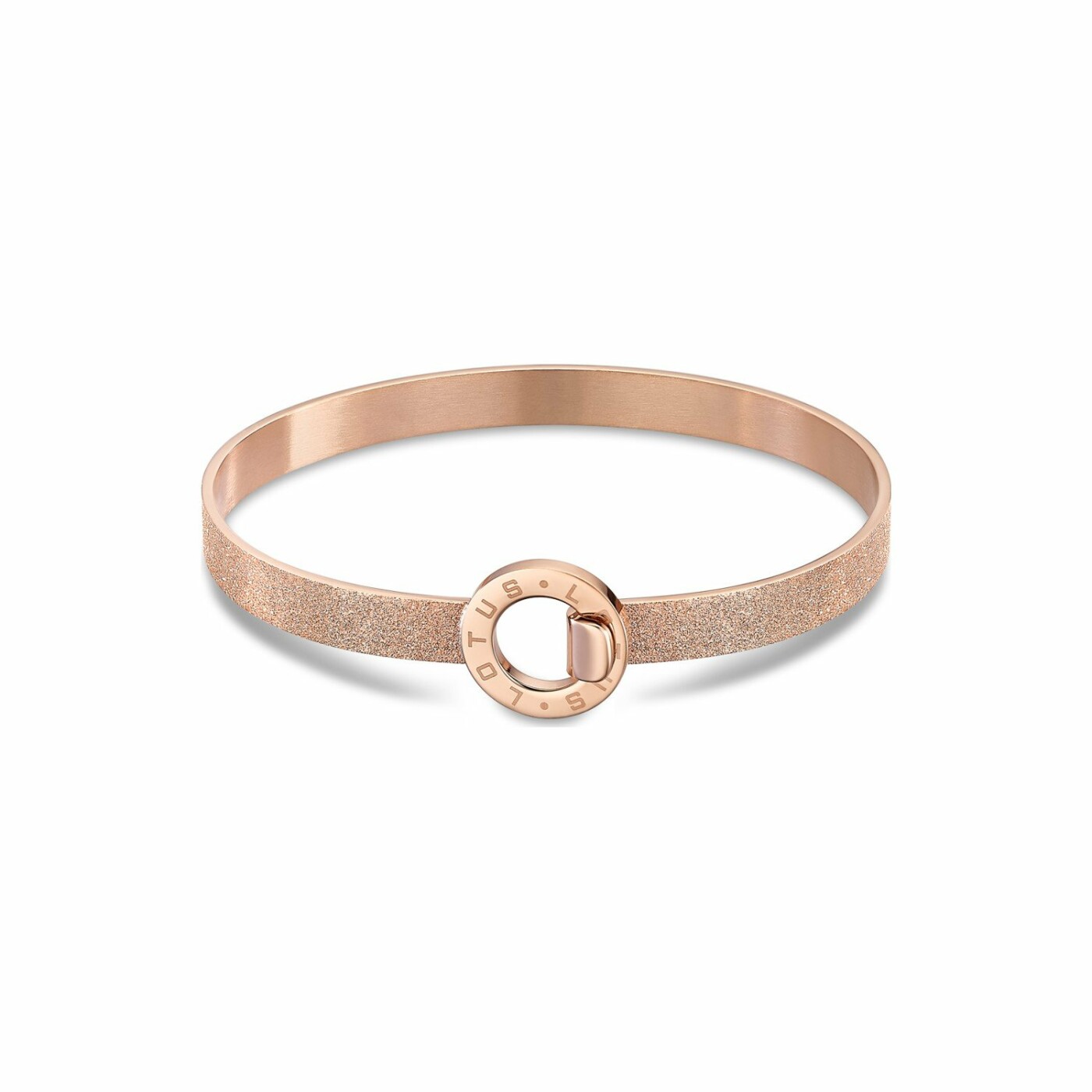 Bracelet Lotus Style Millennial en acier, métal doré rose et 