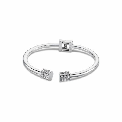 Bracelet Lotus Style Bliss en acier et oxydes de zirconium