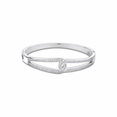 Bracelet Lotus Style Bliss en acier et oxydes de zirconium