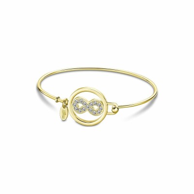 Bracelet Lotus Style Millennial en métal doré et oxydes de zirconium