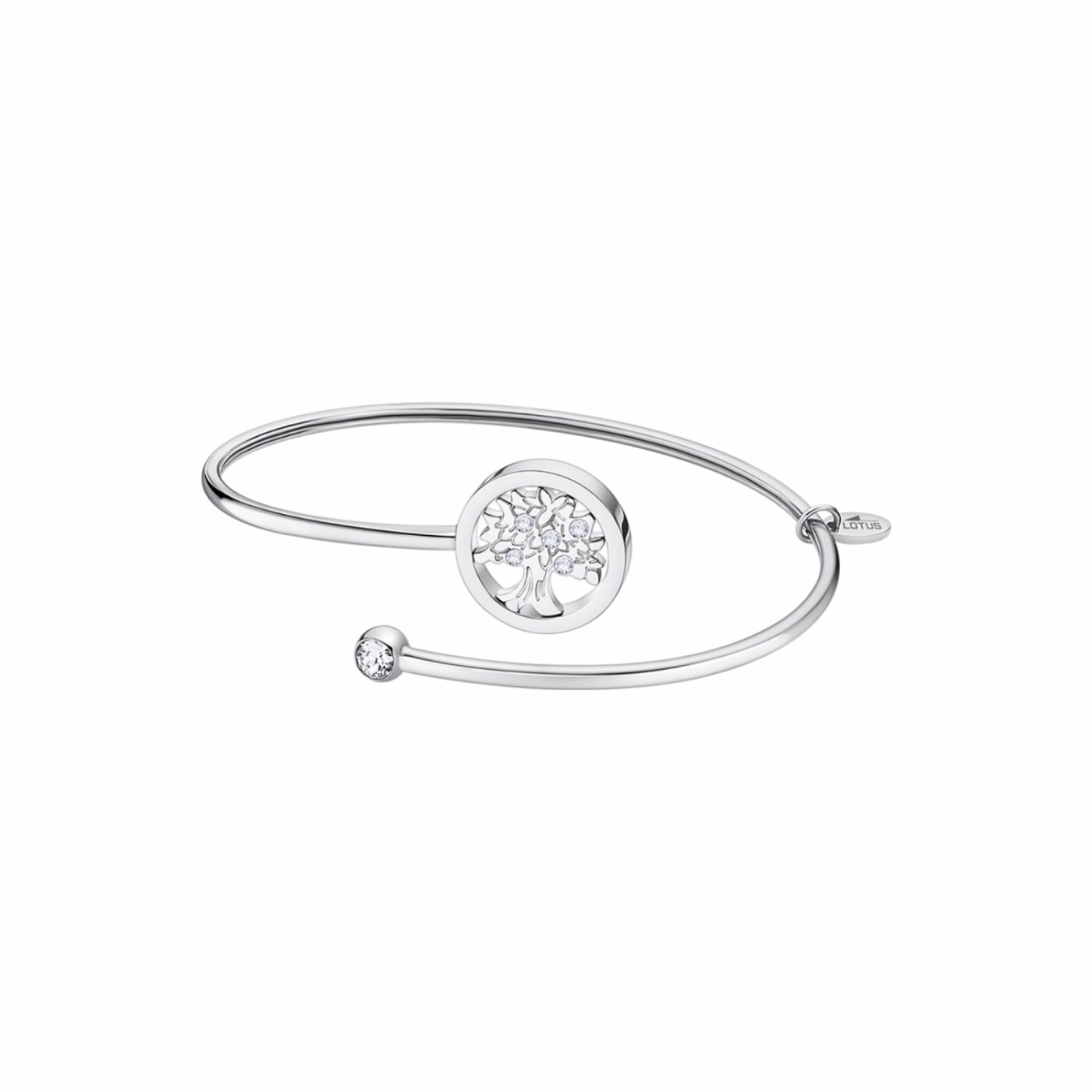 Bracelet Lotus Millennial en acier et oxyde de zirconium