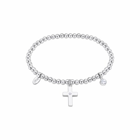 Bracelet Lotus Millennial en acier et oxyde de zirconium