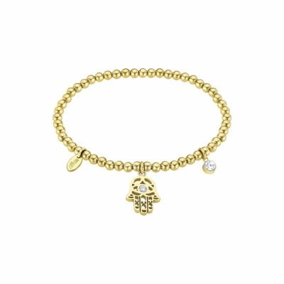 Bracelet Lotus Millennial en acier et oxyde de zirconium