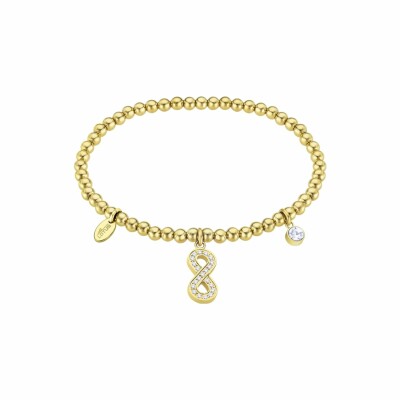Bracelet Lotus Millennial en acier et oxyde de zirconium