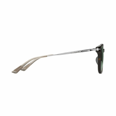 Lunettes de soleil Montblanc rondes à monture en acétate couleur havane