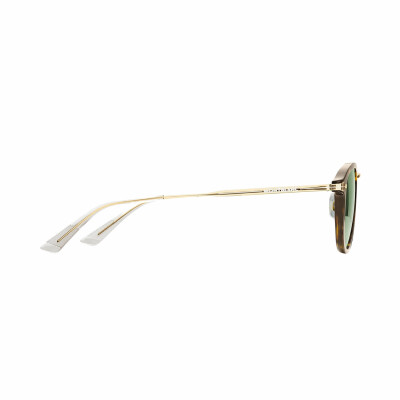 Lunettes de soleil Montblanc rondes à monture injectée couleur Havane