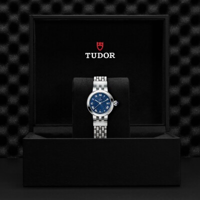 TUDOR Clair de Rose watch, 26mm steel case, blue dial