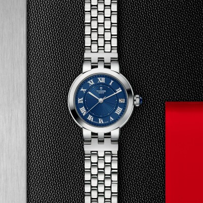 TUDOR Clair de Rose watch, 34mm steel case, blue dial