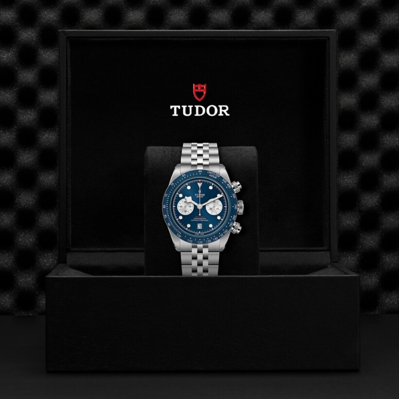 Montre TUDOR Black Bay Chrono boîtier en acier, 41 mm, bracelet en acier