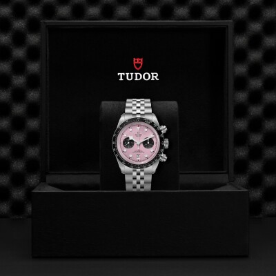 Montre TUDOR Black Bay Chrono, boîtier acier 41mm, cadran rose