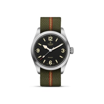 Montre TUDOR Ranger boîtier en acier, 36 mm, cadran bombé noir