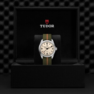 Montre TUDOR Ranger boîtier en acier, 39 mm, cadran bombé beige