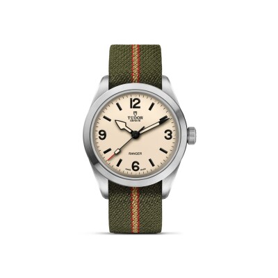 Montre TUDOR Ranger boîtier en acier, 39 mm, cadran bombé beige