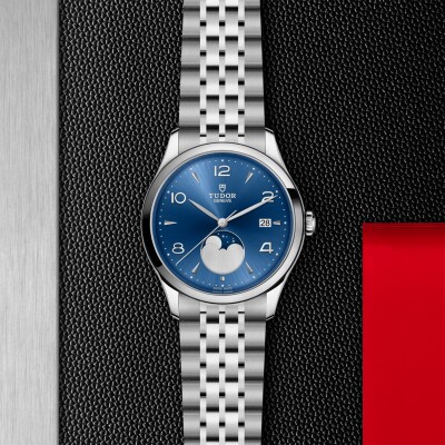 TUDOR 1926 Luna watch 39mm steel case, Moon phase indicator