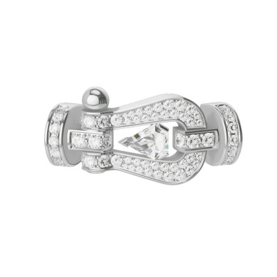 Manille FRED Force 10 Grand Modèle en or blanc, diamant "Hero Cut" et diamants