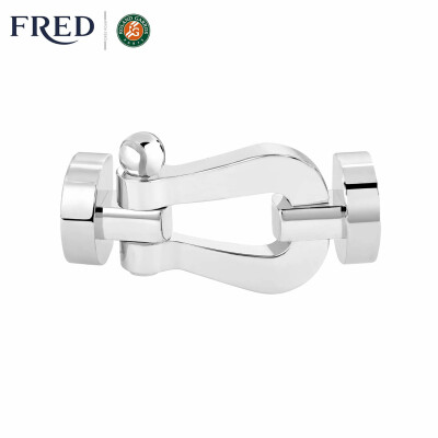 Manille FRED Force 10 Grand modèle en or blanc et grenat mandarin #FREDxRolandGarros