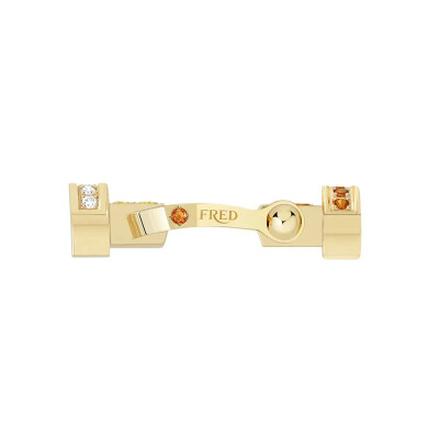Manille FRED Force 10 Moyen Modèle en or jaune, diamants et pierres de couleur #FREDxRolandGarros