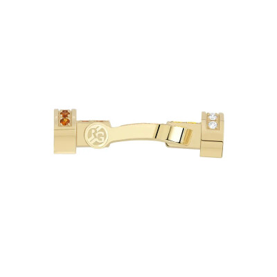Manille FRED Force 10 Moyen Modèle en or jaune, diamants et pierres de couleur #FREDxRolandGarros