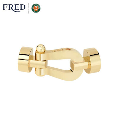 Manille FRED Force 10 Moyen modèle en or jaune et grenat mandarin #FREDxRolandGarros