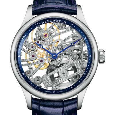 Montre Aerowatch Renaissance Skeleton Blue