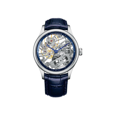 Montre Aerowatch Renaissance Skeleton Blue