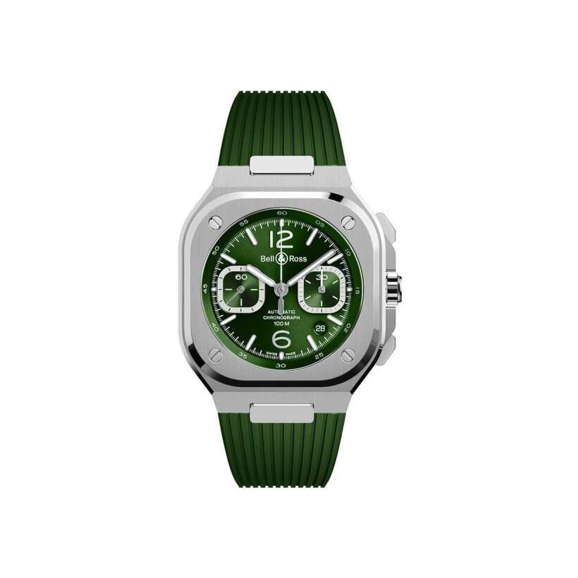 Bell & Ross BR 05 Chrono green steel watch