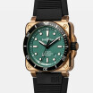 Montre Bell & Ross BR 03-92 Diver Black and Green Bronze