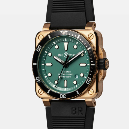 Montre Bell & Ross BR 03-92 Diver Black and Green Bronze